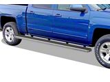 6-Inch iStep Wheel-to-Wheel Running Boards; Hairline Silver (19-26 Sierra 1500 Crew Cab w/ 5.80-Foot Short Box)