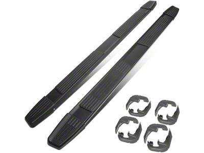 6-Inch Running Boards; Black (19-24 Sierra 1500 Crew Cab)