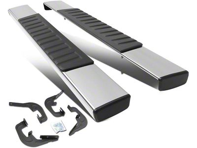 6-Inch Running Boards; Stainless Steel (07-18 Sierra 1500 Regular Cab)