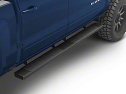 6-Inch Wide Flat Running Boards; Black (07-18 Sierra 1500 Crew Cab)