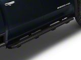 6-Inch Wide Flat Running Boards; Black (19-26 Sierra 1500 Crew Cab)