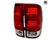 Altezza LED Tail Lights; Chrome Housing; Red/Clear Lens (07-13 Sierra 1500)