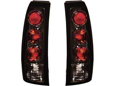Altezza Style Tail Lights; Chrome Housing; Smoked Lens (99-03 Sierra 1500 Fleetside)