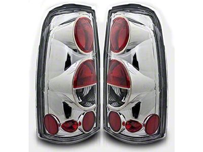 Altezza Tail Lights; Chrome Housing; Red/Clear Lens (99-03 Sierra 1500 Fleetside)