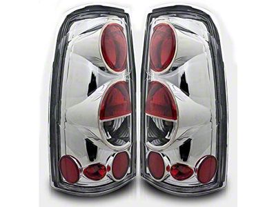 Altezza Tail Lights; Chrome Housing; Red/Clear Lens (99-03 Sierra 1500 Fleetside)