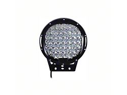Armour II Roll Bar with 9-Inch Black Round Flood LED Lights; Black (14-25 Sierra 1500)