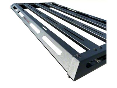 Armour II Roof Basket with 5.30-Inch Red Round Flood LED Lights for Armour II Roll Bar (14-25 Sierra 1500)