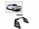 Armour Roll Bar with 5.30-Inch Red Round Flood LED Lights; Black (01-24 Sierra 1500)