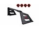 Armour Roll Bar with 7-Inch Red Round LED Lights; Black (01-24 Sierra 1500)