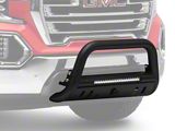 Beacon Bull Bar with Skid Plate; Black (19-25 Sierra 1500)