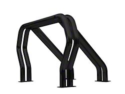 Go Rhino Double Bar/Double Kicker Bed Bar; Black (99-18 Sierra 1500 Fleetside)