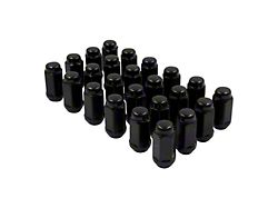 Black Bulge Acorn Lug Nut Kit; 14mm x 1.5; Set of 24 (99-24 Sierra 1500)