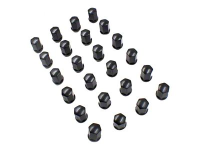 Black OEM Style Lug Nut Kit; 14mm x 1.5; Set of 24 (99-24 Sierra 1500)