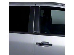 Putco Black Platinum Pillar Posts with GMC Logo (19-26 Sierra 1500 Double Cab, Crew Cab)