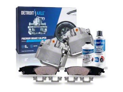 Brake Calipers with Ceramic Brake Pads, Brake Fluid and Cleaner; Rear (07-13 Sierra 1500 w/ Rear Disc Brakes)