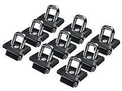 Bullet Inner Bed Retractable Tie-Down Anchors; Set of Nine (07-25 Sierra 1500)