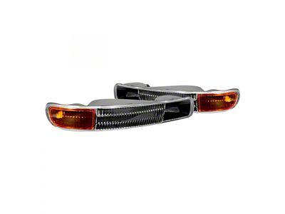 Bumper Lights; Black (99-05 Sierra 1500)