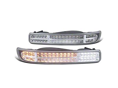 Bumper Lights; Chrome (99-06 Sierra 1500)