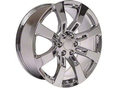 CA82 Chrome 6-Lug Wheel; 22x9; 31mm Offset (19-25 Sierra 1500)