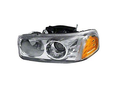 CAPA Replacement Headlight; Driver Side (2001 Sierra 1500 C3; 02-06 Sierra 1500 Denali)