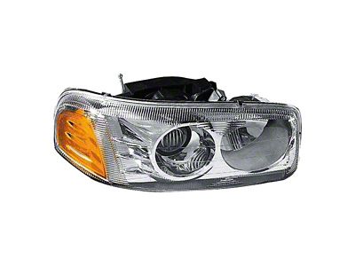 CAPA Replacement Headlight; Passenger Side (2001 Sierra 1500 C3; 02-06 Sierra 1500 Denali)