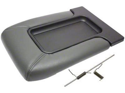 Center Console Lid; Dark Pewter (99-06 Sierra 1500 w/ Center Jumper Seat)