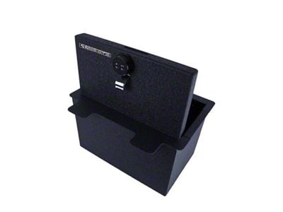 Center Console Safe with 4-Digit Combo Lock; Black (23-24 Sierra 1500)