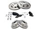 Ceramic 6-Lug Brake Rotor and Pad Kit; Front and Rear (14-18 Sierra 1500)