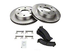 Ceramic 6-Lug Brake Rotor and Pad Kit; Front (99-06 Sierra 1500)