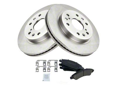 Ceramic 6-Lug Brake Rotor and Pad Kit; Front (07-18 Sierra 1500)