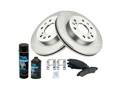 Ceramic 6-Lug Brake Rotor and Pad Kit; Front (07-18 Sierra 1500)