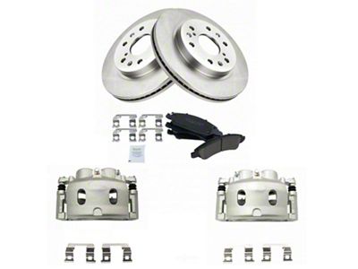 Ceramic 6-Lug Brake Rotor, Pad and Caliper Kit; Front (08-18 Sierra 1500)