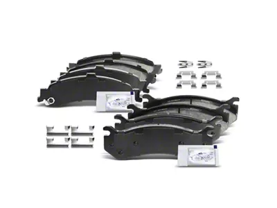 Ceramic Brake Pads; Front and Rear (01-06 Sierra 1500 w/ Dual Piston Rear Calipers)
