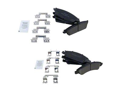 Ceramic Brake Pads; Front and Rear (07-13 Sierra 1500)