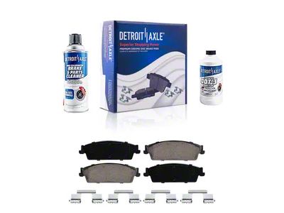 Ceramic Brake Pads; Rear Pair (07-13 Sierra 1500 w/ Rear Disc Brakes)