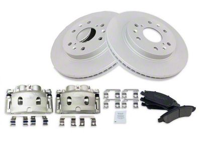 Ceramic 6-Lug Brake Rotor, Pad and Caliper Kit; Front (07-13 Sierra 1500)