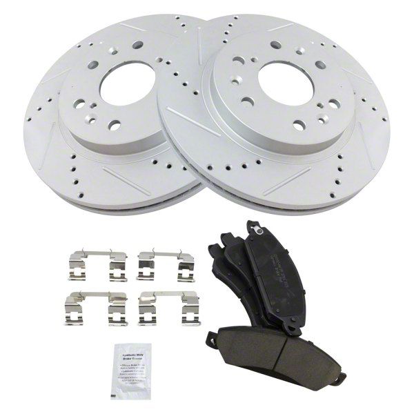 Sierra 1500 Ceramic Performance 6Lug Brake Rotor and Pad Kit; Front
