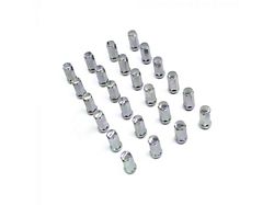 Chrome Bulge Acorn Lug Nut Kit; 14mm x 1.5; Set of 24 (99-24 Sierra 1500)