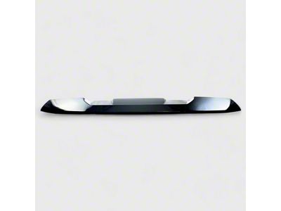Chrome Delete Upper Grille Overlay; Gloss Black (22-25 Sierra 1500)