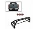 Classic Roll Bar with 5.30-Inch Red Round Flood LED Lights; Black (01-24 Sierra 1500)