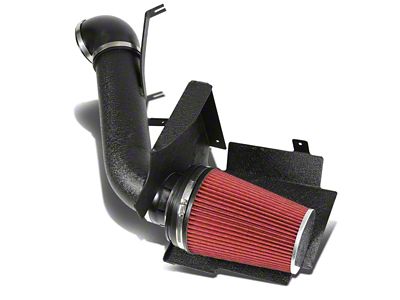 Cold Air Intake; Wrinkle Black (99-06 4.8L, 5.3L, 6.0L Sierra 1500)