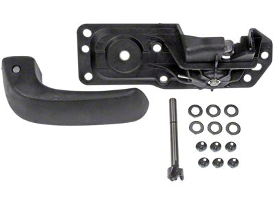 Interior Door Handle; Black; Rear Passenger Side (07-13 Sierra 1500 Crew Cab)