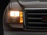 Crystal Headlights; Chrome Housing; Clear Lens (07-13 Sierra 1500)