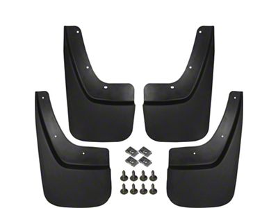 Custom Fit Mud Flaps; Front and Rear (14-18 Sierra 1500)