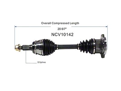 CV Axle Assembly; Front (99-06 4WD Sierra 1500)