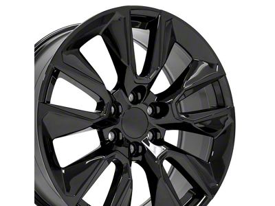 CV32 Black 6-Lug Wheel; 22x9; 28mm Offset (19-24 Sierra 1500)