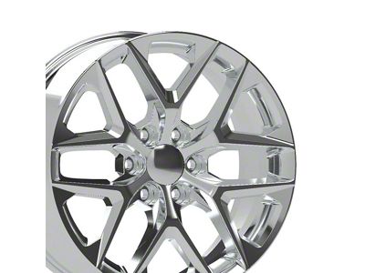 CV62 Chrome 6-Lug Wheel; 20x9; 28mm Offset (19-25 Sierra 1500)
