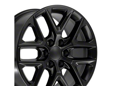 CV62 Gloss Black 6-Lug Wheel; 20x9; 28mm Offset (19-25 Sierra 1500)