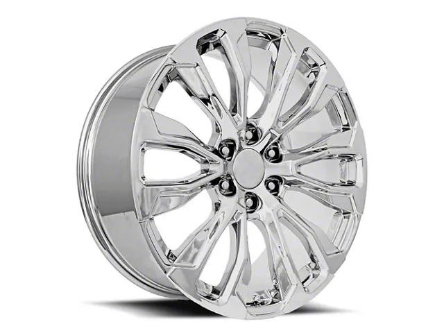 Denali 12-Spoke Replica Chrome 6-Lug Wheel; 22x9; 28mm Offset (19-24 Sierra 1500)