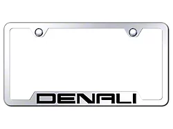 Denali Laser Etched Cut-Out License Plate Frame; Mirrored (Universal; Some Adaptation May Be Required)